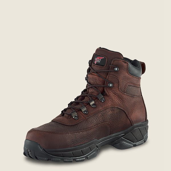 Red Wing Hiking Boots Mens Dark Brown - Truhiker - 6-inch Waterproof Soft Toe - 7295803-ZP